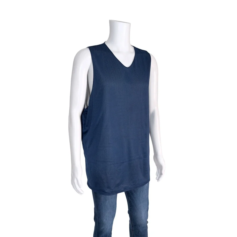 Nike Basketball Jersey Mens XL Navy Blue Excellent Reversible Mesh Tank Top‎